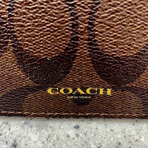 Coach zip case clutch